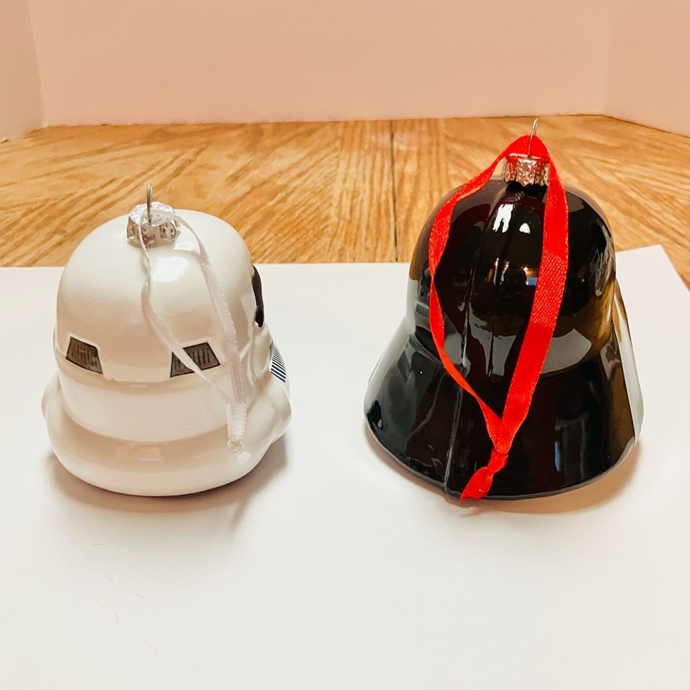 Hallmark Star Wars Stormtrooper & Darth Vader Ceramic Ornaments Set No Box - Picture 5 of 7